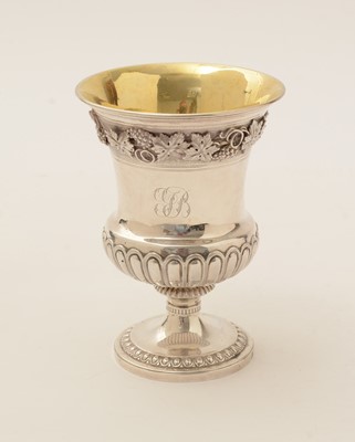 Lot 27 - A George III silver goblet