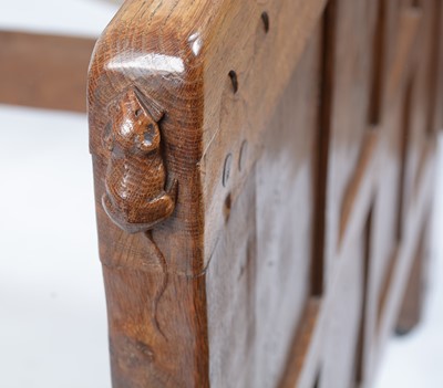 Lot 14 - Robert "Mouseman" Thompson of Kilburn: an oak single bed