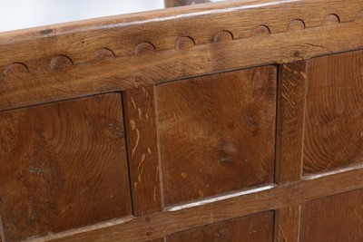 Lot 14 - Robert "Mouseman" Thompson of Kilburn: an oak single bed