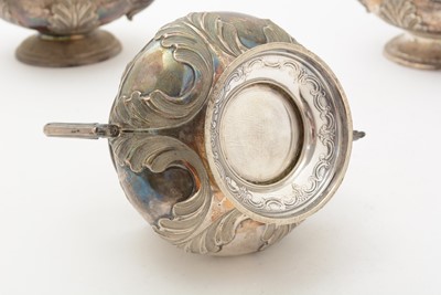 Lot 94 - A Victorian silver four-piece tea and coffee service