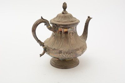 Lot 94 - A Victorian silver four-piece tea and coffee service