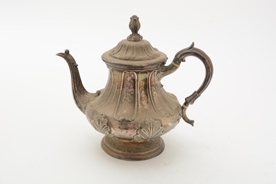Lot 94 - A Victorian silver four-piece tea and coffee service