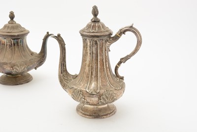 Lot 94 - A Victorian silver four-piece tea and coffee service