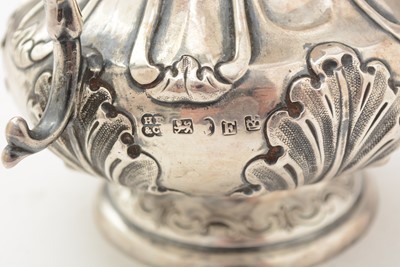 Lot 94 - A Victorian silver four-piece tea and coffee service