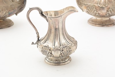 Lot 94 - A Victorian silver four-piece tea and coffee service