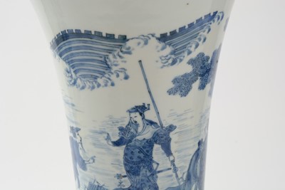 Lot 743 - Chinese Transitional Gu form vase