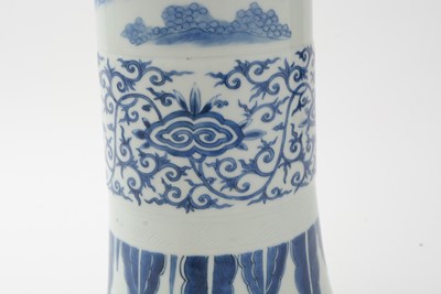 Lot 743 - Chinese Transitional Gu form vase