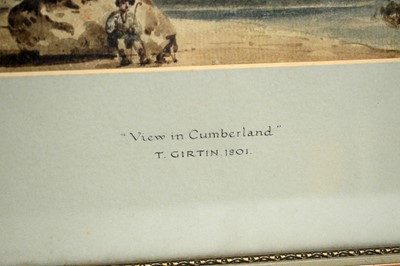Lot 1007 - Thomas Girtin - View in Cumberland | watercolour