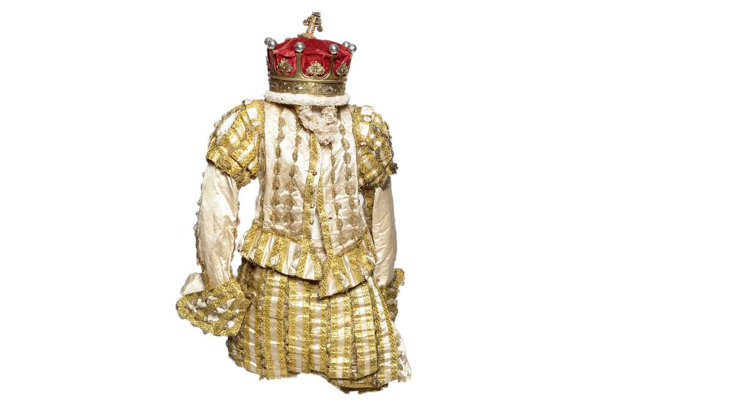 Lot 36 - The Earl of Westmorland’s tunic, pair of breeches and coronet