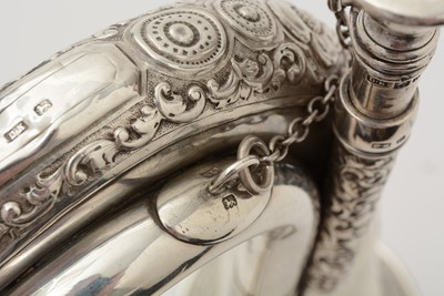 Lot 20 - A George V regimental silver bugle