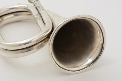 Lot 20 - A George V regimental silver bugle