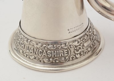 Lot 20 - A George V regimental silver bugle