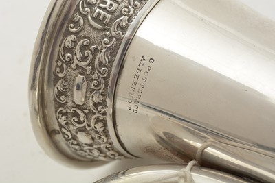 Lot 20 - A George V regimental silver bugle