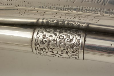 Lot 20 - A George V regimental silver bugle