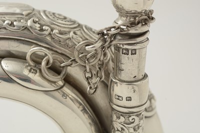Lot 20 - A George V regimental silver bugle