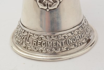 Lot 20 - A George V regimental silver bugle