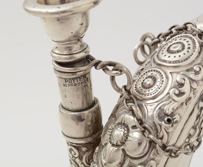 Lot 20 - A George V regimental silver bugle