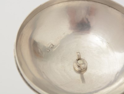 Lot 5 - An Elizabeth II silver handmade coffee pot