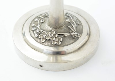 Lot 104 - A late 19th century Chinese silver goblet