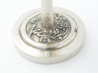 Lot 104 - A late 19th century Chinese silver goblet