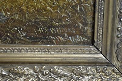 Lot 795 - H. T. Widdas - Portrait of a Chestnut Racehorse in a Stable | oil
