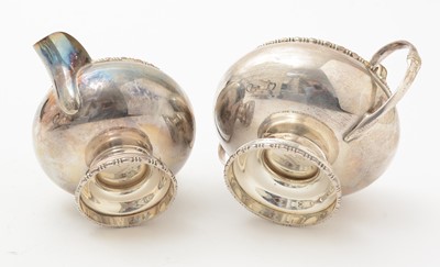 Lot 9 - A George VI four-piece silver tea set