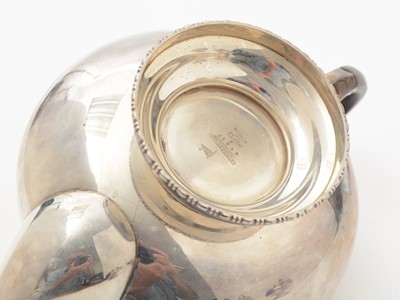 Lot 9 - A George VI four-piece silver tea set