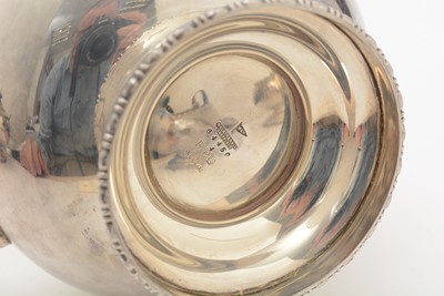 Lot 9 - A George VI four-piece silver tea set