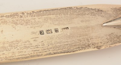 Lot 64 - An Edwardian silver-mounted page-turner or paperknife