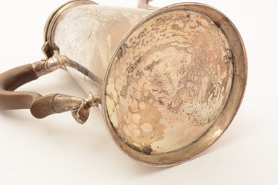 Lot 71 - A George V silver coffee pot