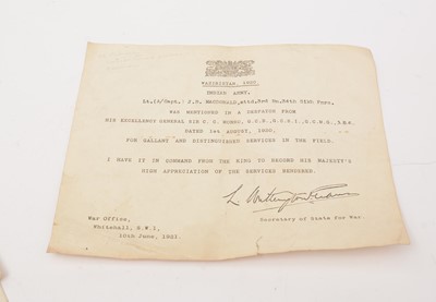 Lot 204 - The Most Exalted Order of the Star of India group of medals awarded to James Balfour Macdonald