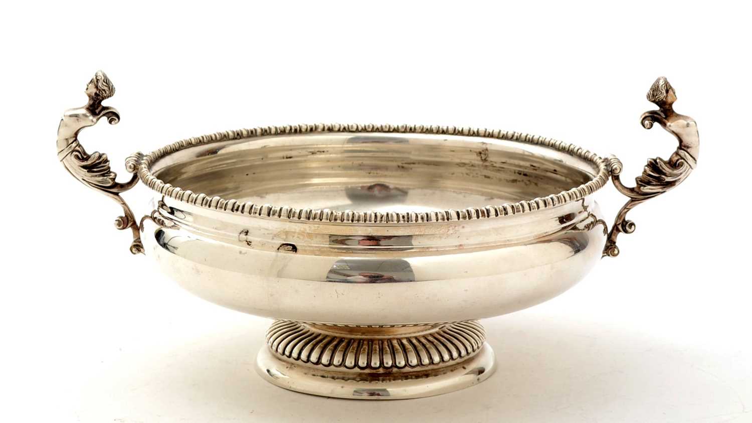 Lot 99 - An  Edwardian George V silver two-handled cup