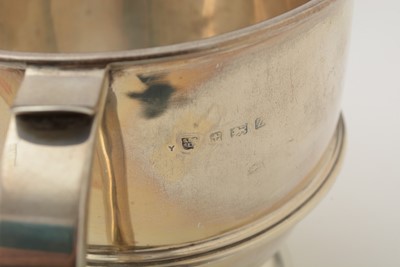 Lot 40 - A late 19th Century American silver square salver; and other items