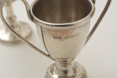 Lot 40 - A late 19th Century American silver square salver; and other items
