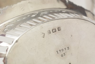 Lot 40 - A late 19th Century American silver square salver; and other items