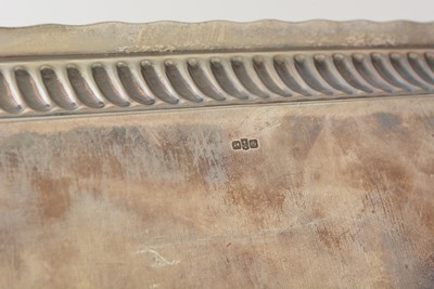 Lot 40 - A late 19th Century American silver square salver; and other items