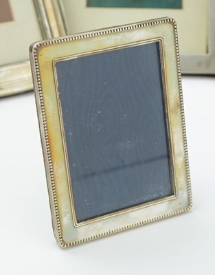 Lot 31 - Eight various silver mounted rectangular photograph frames