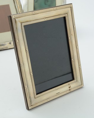 Lot 31 - Eight various silver mounted rectangular photograph frames