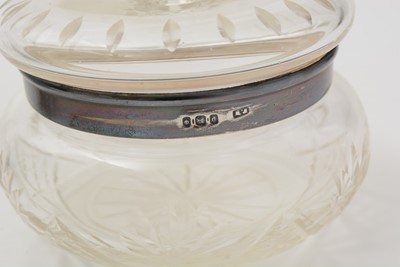 Lot 81 - Four silver mounted cut-glass pieces