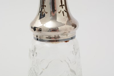 Lot 81 - Four silver mounted cut-glass pieces