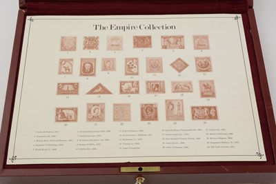 Lot 6 - An Elizabeth II limited edition set of 25 silver-gilt replica postage stamps; and another