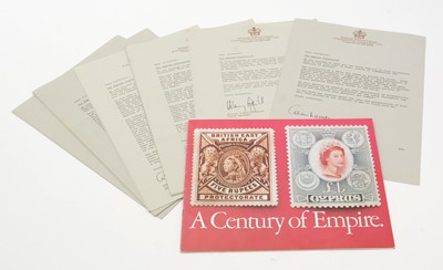 Lot 6 - An Elizabeth II limited edition set of 25 silver-gilt replica postage stamps; and another