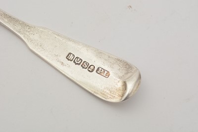 Lot 82 - A George IV North Country provincial silver toddy ladle; and other silver items