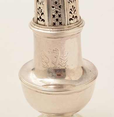 Lot 55 - A George II silver caster