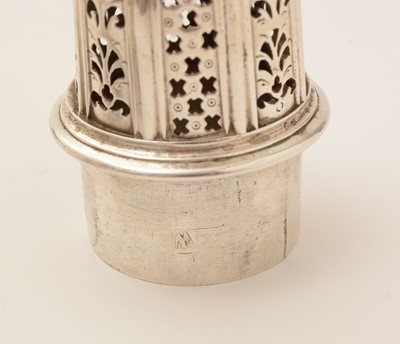 Lot 55 - A George II silver caster