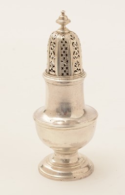 Lot 55 - A George II silver caster