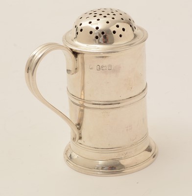 Lot 56 - A George IV silver kitchen pepper or dredger