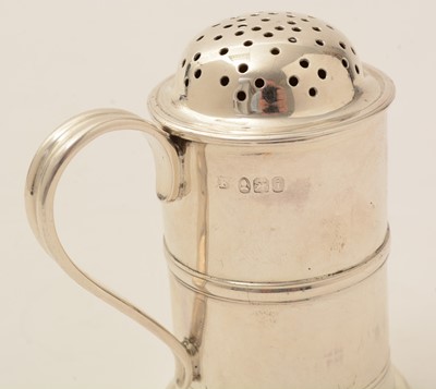 Lot 56 - A George IV silver kitchen pepper or dredger