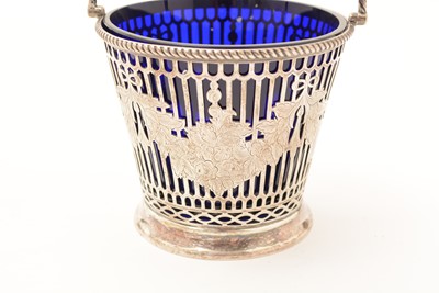 Lot 61 - A Victorian silver sugar basket