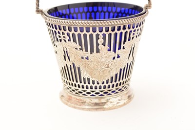 Lot 61 - A Victorian silver sugar basket